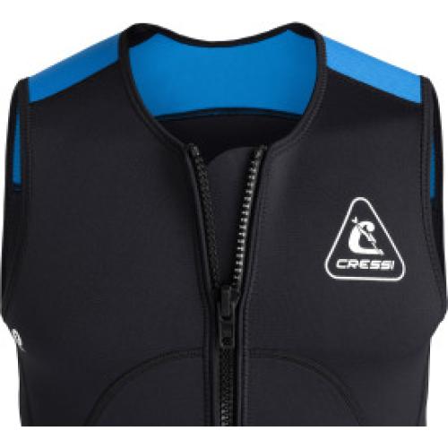 Guardian 2mm Man Neoprene Vest w/ Zip (black/blue) [L]