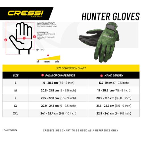 Hunter Gloves 2mm (green camo) [M]