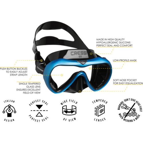 A1 (black/blue - clear lens)