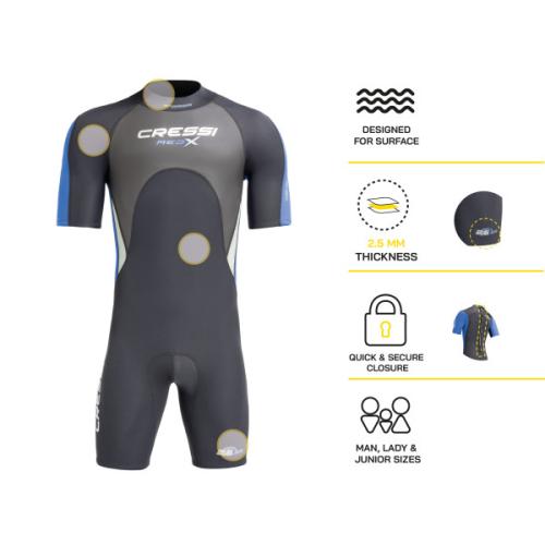 Med X 2.5mm Man (black/red) [XS]