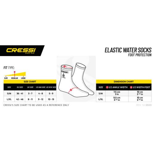 Elastic Water Socks (royal) [L/XL]