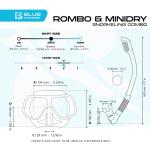 Rombo & Mini Dry (lime/azure-clear/blue)