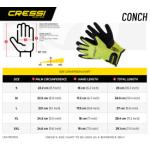 Conch Dyfiber Gloves (blue) [S]