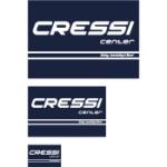 Flag Cressi Center (blue) [30x20cm 11.8x7.9in]