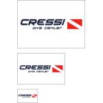 Flag Cressi Center (white) [70x45 27.6x17.7in]