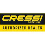 Cressi Rectangle Authorized Dealer Sticker (black/yellow) [40 x 17 cm]
