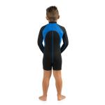 Kids Swimsuit Long Sleeve (black/blue) [S]