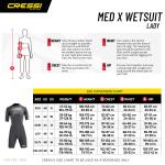 Med X 2.5mm Lady (black/white) [2XL]