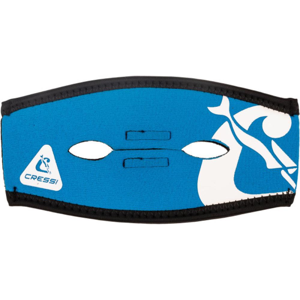 Pony Tail Neo Mask Strap Cover (blue/white)