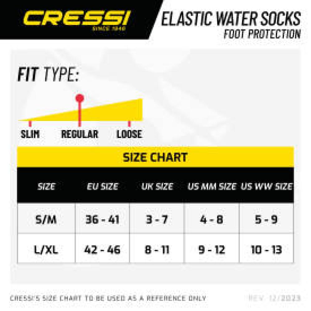 Elastic Water Socks (black) S/M