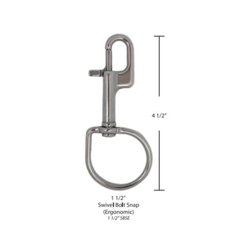 High-Quality Marine-Grade Stainless Steel Bolt Snaps 1 1/2? X 4 1/4