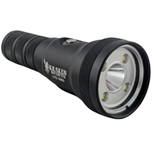 Kraken LTD 3000 Flood/Narrow Beam Rechargeable Dive Light