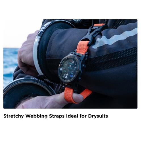 Shearwater Remoa Webbing Black Strap (For Drysuit)