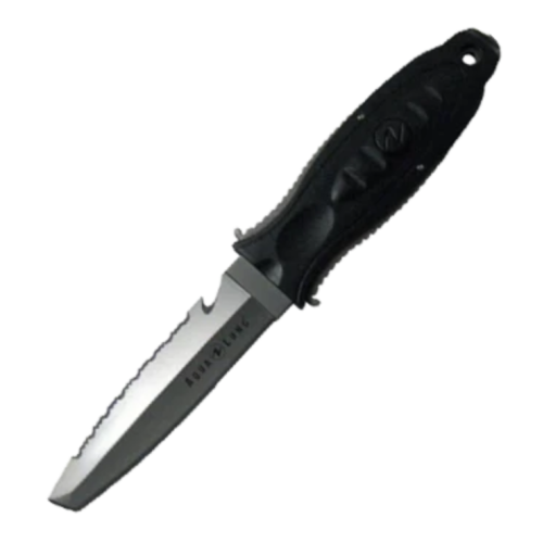 Aqualung Big Squeeze Titanium 4.5 In Blade Tanto Tip Charcoal