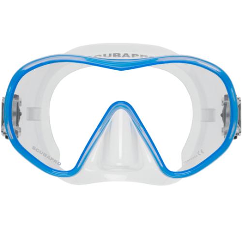 Scubapro Solo Mask Blue Trim Clear Skirt