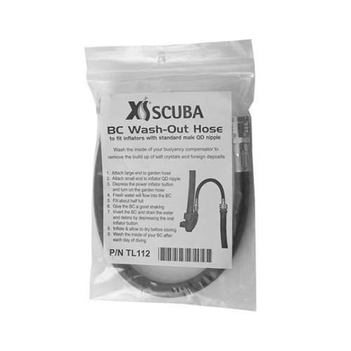 XS Scuba “BC Flush” Hose with Inflator Adapter