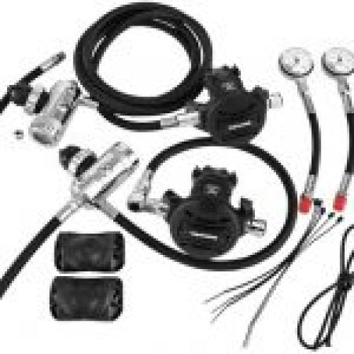 Apeks XTX50 Sidemount Regulator Set Imperial Gauges
