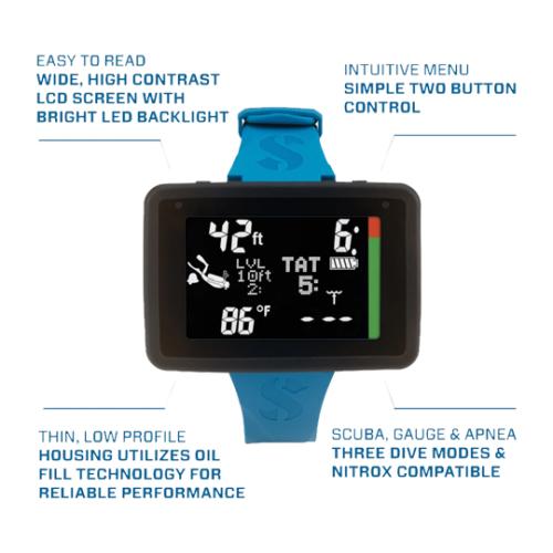 Scubapro Luna 2.0 Air Integrated (AI) Wrist Dive Computer
