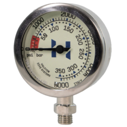 Halcyon Master (DUAL) Diver Pressure Gauge