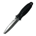 Aqualung Big Squeeze Titanium 4.5 In Blade Tanto Tip Charcoal