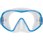 Scubapro Solo Mask Blue Trim Clear Skirt