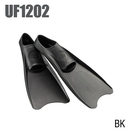 T. SPORT RUBBER FULL FOOT FIN, LARGE BLACK