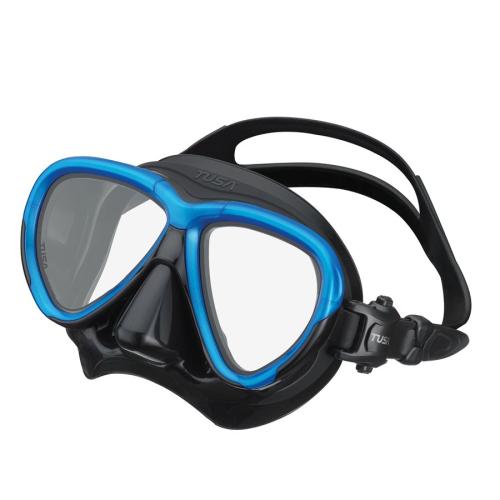 INTEGA MASK - FISHTAIL BLUE, BLACK SILICONE
