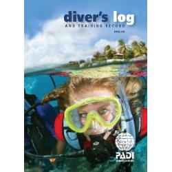DIVERS blue log & training LOG BOOK PADI 70047