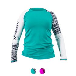 Akona Women's Small Rash Guard Teal