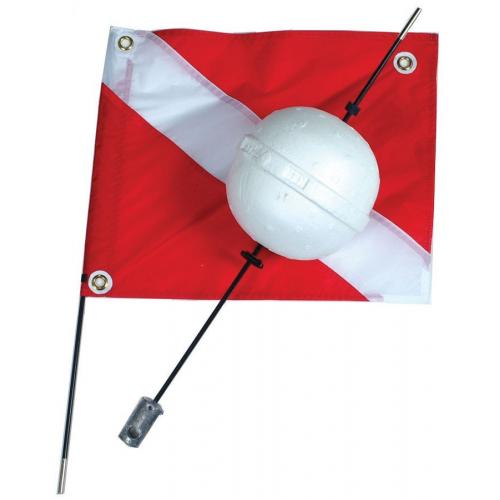 Two Piece Ball Float with Flag
