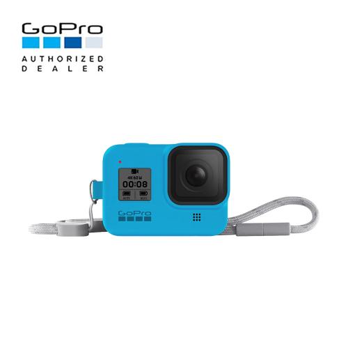 Go Pro sleeve and lanyard blue