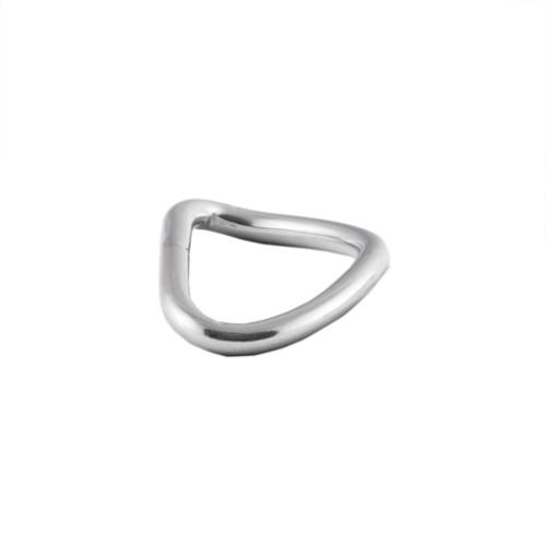 Ring-"D"- 2" Bent-Stainless(3/16")