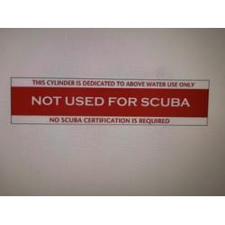 Not Used For Scuba Tank Wrap