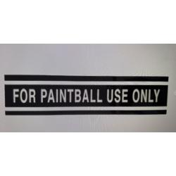 For Paintball Use Only Tank Wrap