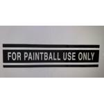 For Paintball Use Only Tank Wrap