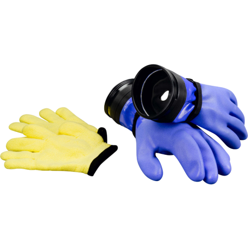 ZIP SEAL GLOVES WITH DAMS