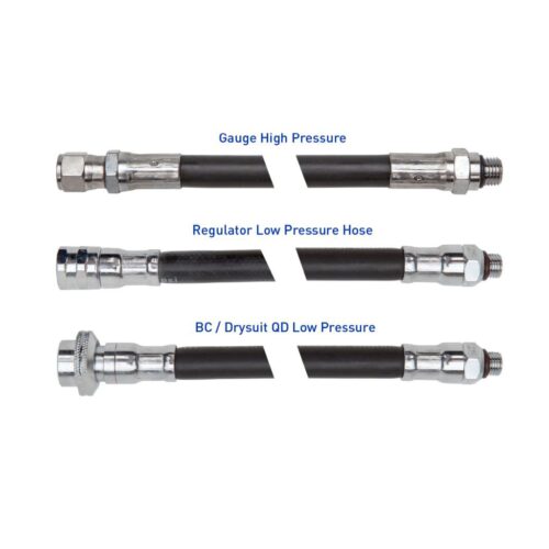 HIGH PRESSURE RUBBER GAUGE HOSE