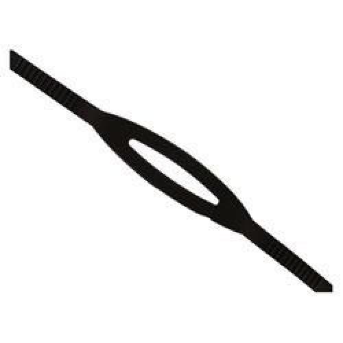 Wide Black Rubber Mask Strap Replacement