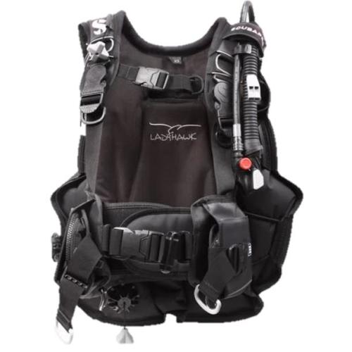Ladyhawk w/Balanced Inflator - Black/Gray