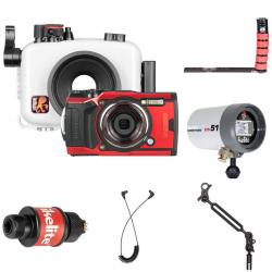 Underwater Housing, Olympus Tough TG-6 Camera and Strobe Deluxe K