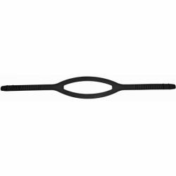 Thin Silicone Mask Strap - Black
