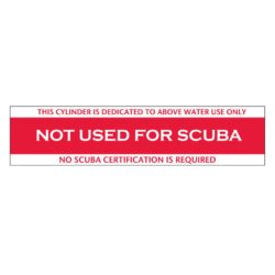 Not For Scuba Sticker