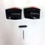 Mask Buckle Set w/pins,Blk/Red