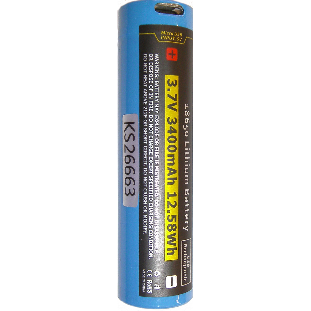 18650 LITHIUM BATTERY W/USB 18650 LITHIUM BATTERY W/USB