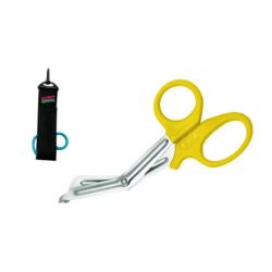 Sea Snips with Sheath - Plastic Clip - Yellow