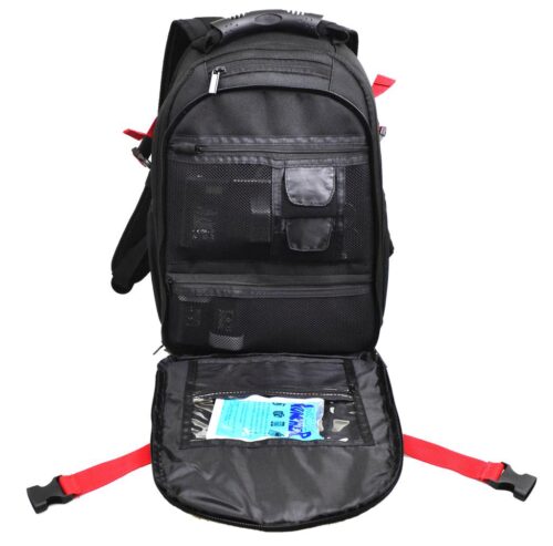 Photo Pro Backpack (Black/Red, 8 Liter Cubic Volume, 15 x 10 x 6.5)
