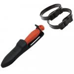 Stubby Knife (STANDARD) Safety Orange Handle / Black Teflon Coate