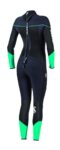 Sport Steamer 3mm Bzip Women's Suit, Black/Caribbean