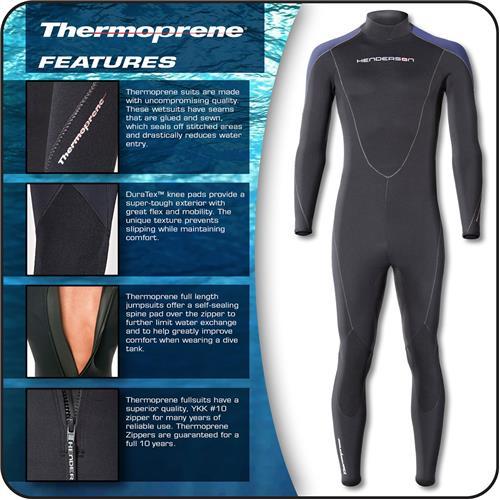Men's Thermoprene Back Zip Jumpsuit 3mm LT