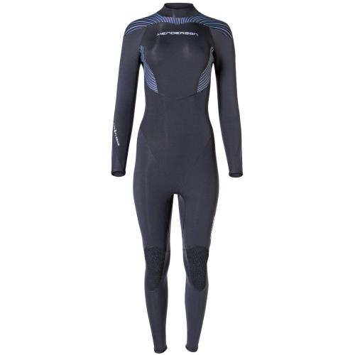 TherMaxx Women's 3mm Wetsuit - Black with Purple and Green Stripe